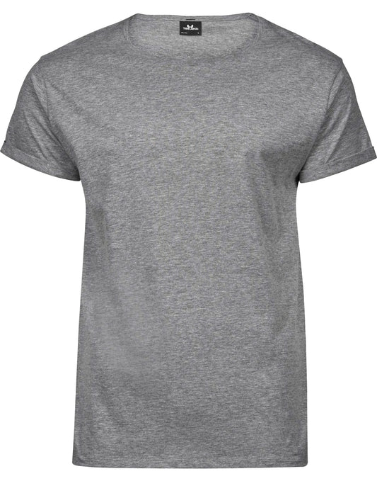 Men's Roll-Up Tee - Heather Grey
