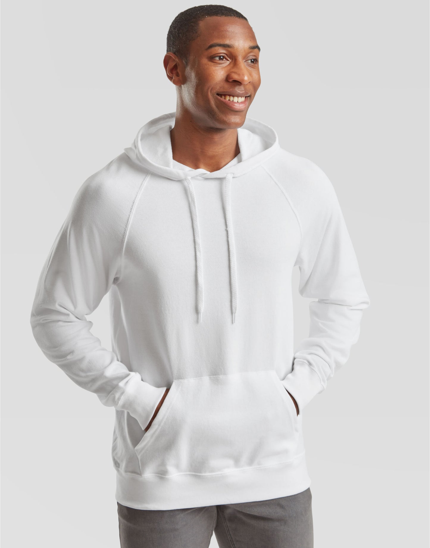 Men's Lightweight Hooded Sweat - White