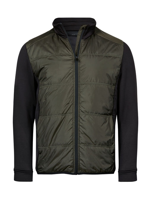 Men's Hybrid-Stretch Jacket - Deep Green/ Black