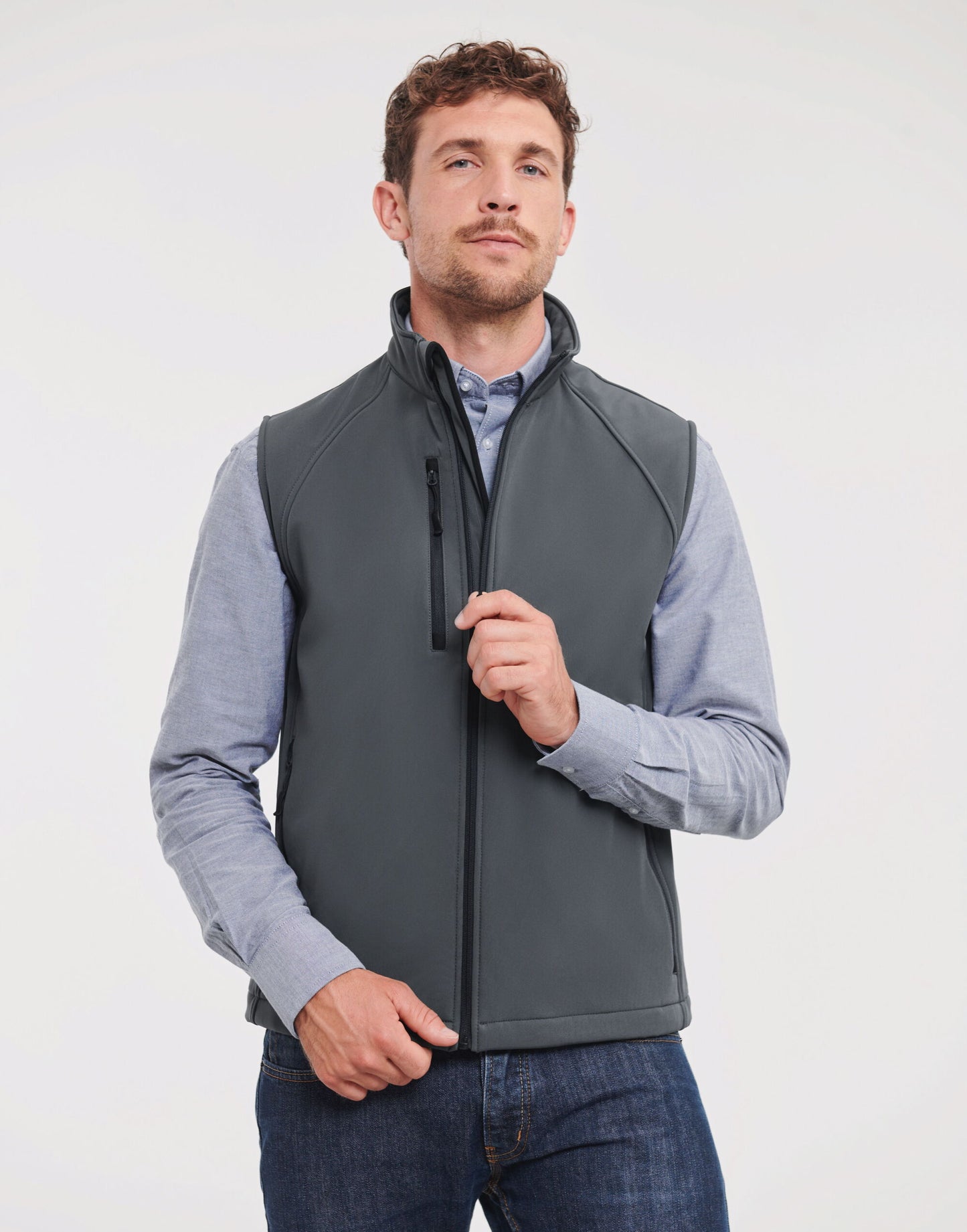 Men's Softshell Gilet - Titanium