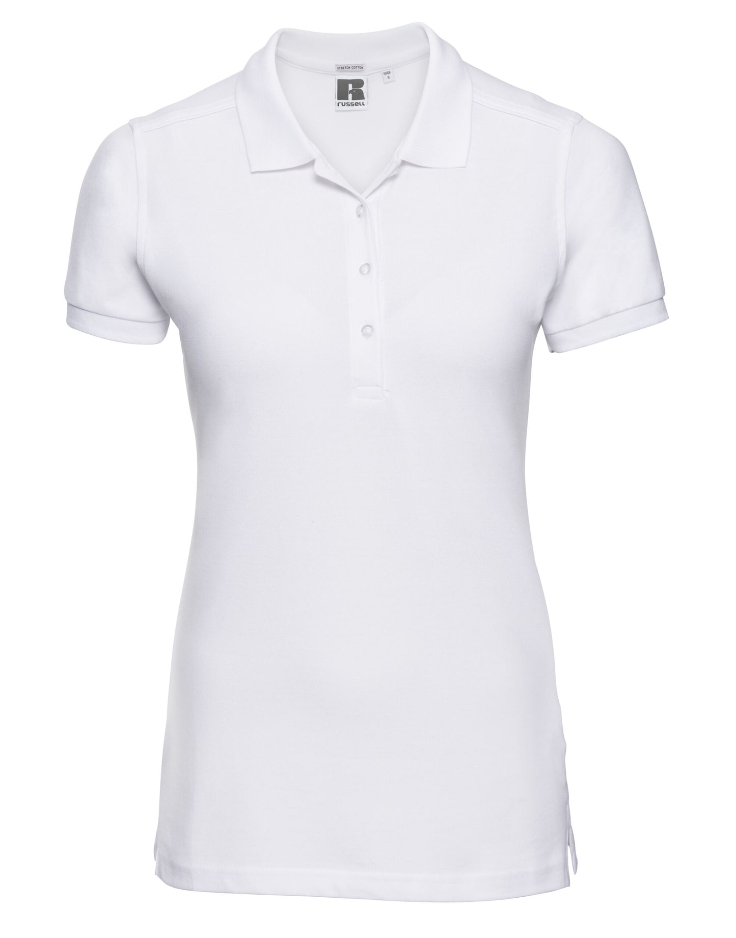 Ladies' Fitted Stretch Polo - White