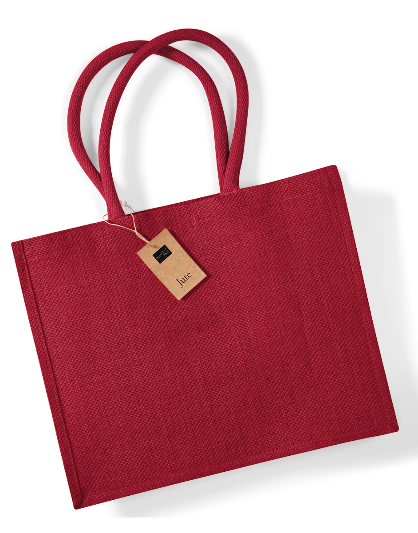 Jute Classic Shopper - Red/red