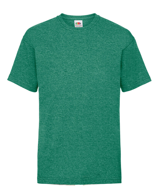 Kid's Valueweight T - Retro Heather Green