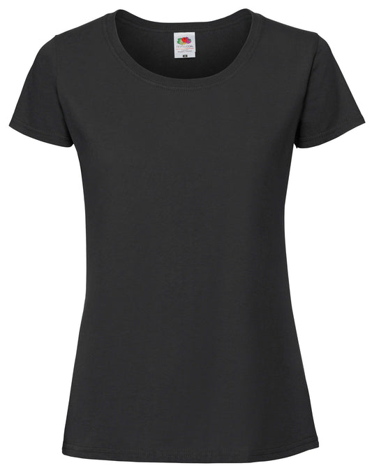 Ladies' Iconic 195 Ring Spun Premium T - Black