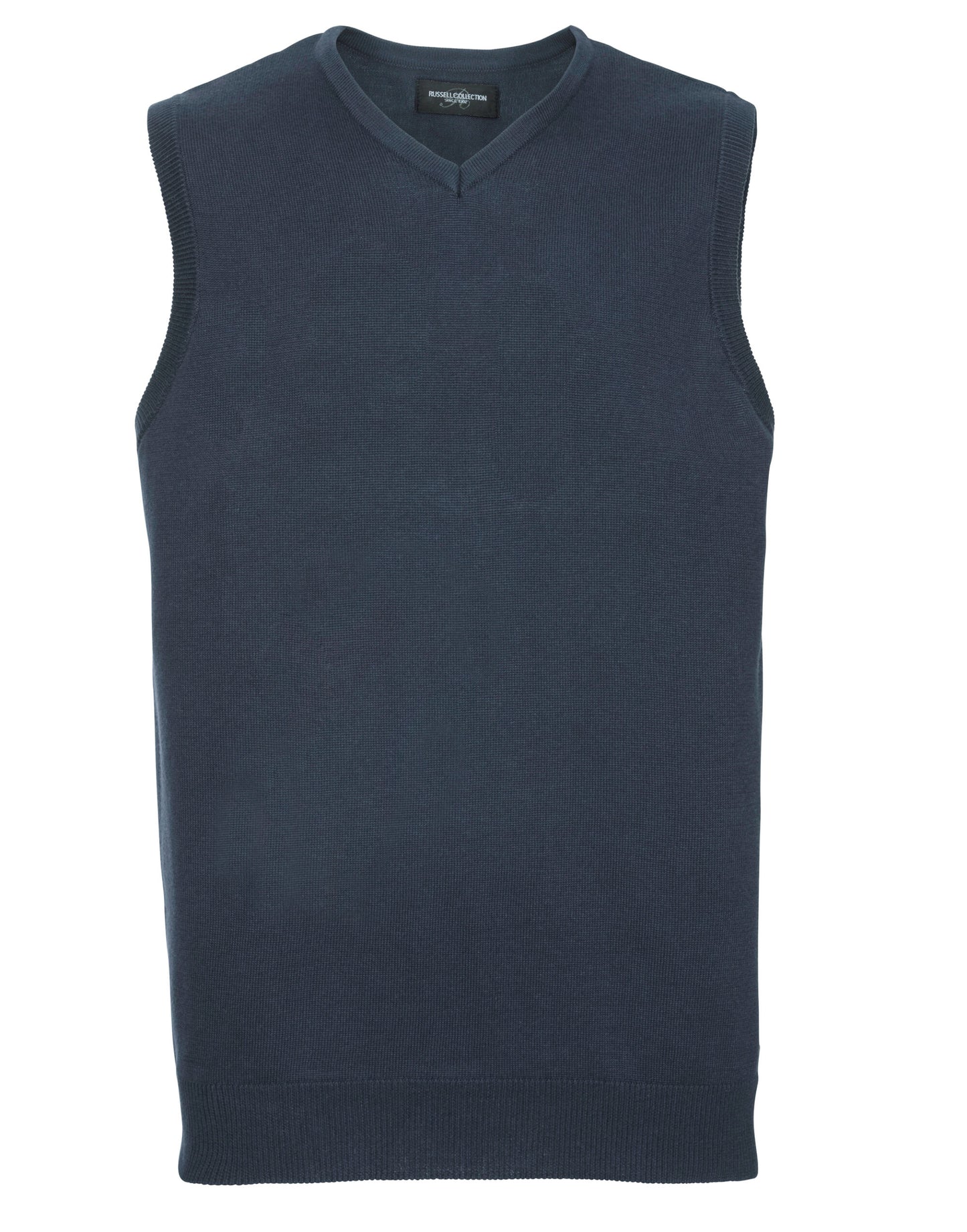 V-Neck Sleeveless Knitted Pullover - French Navy