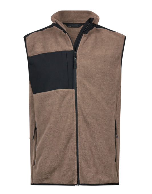 Mountain Fleece Bodywarmer - Clay/Black
