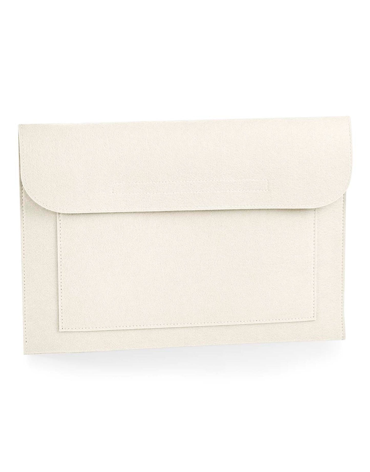 Felt Laptop/Document Slip - Soft White