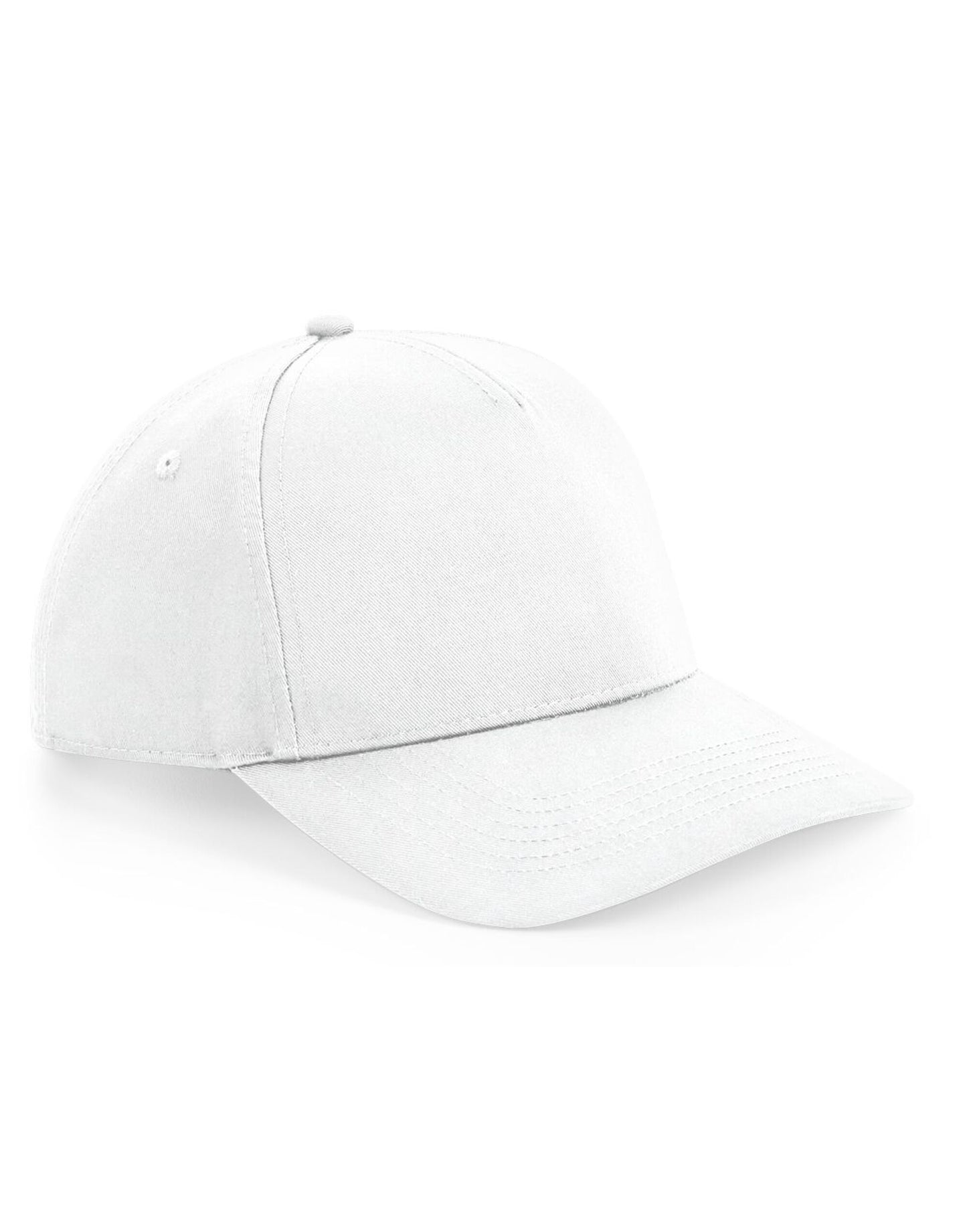 Urbanwear 5 Panel Snapback - White