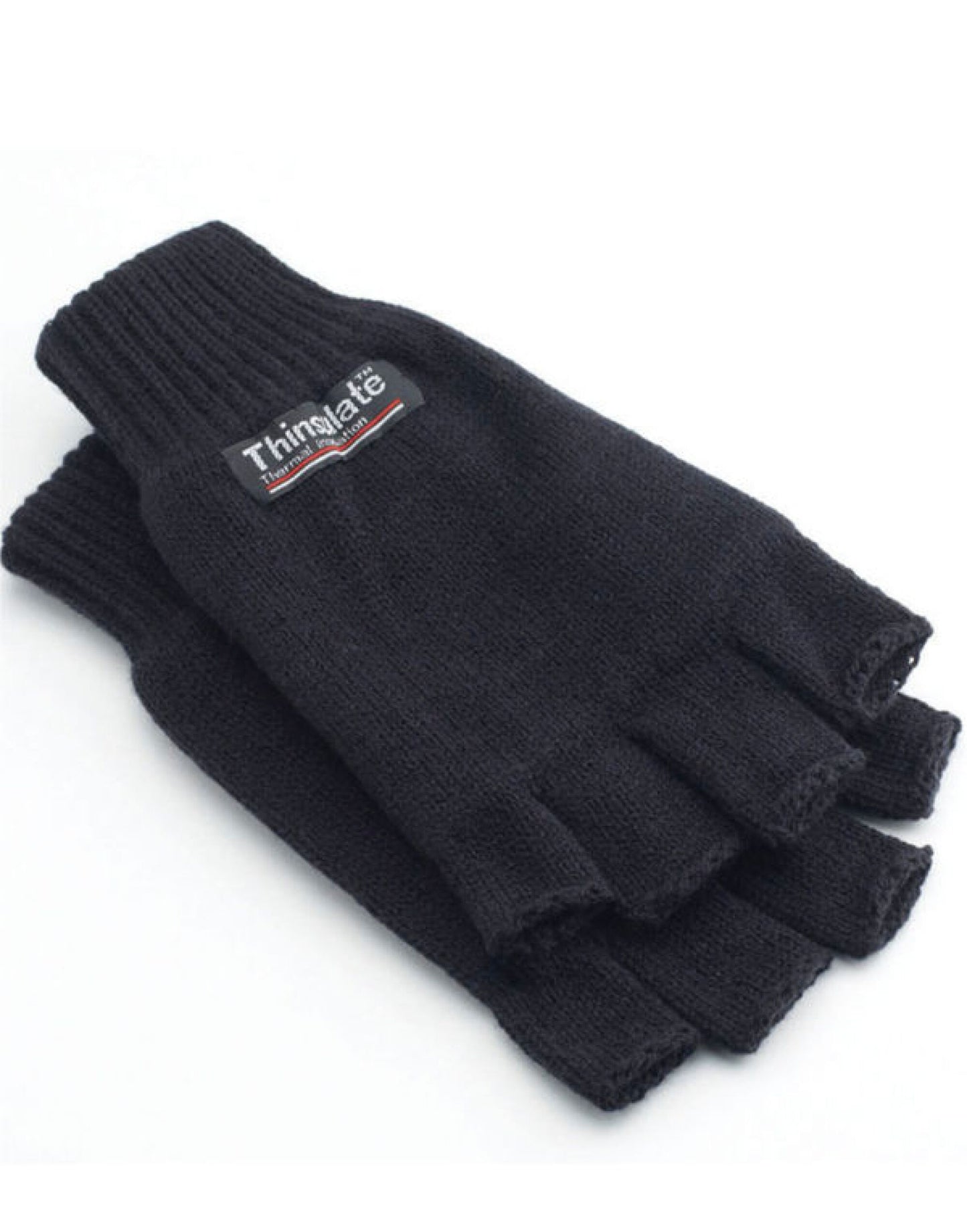 3M Thinsulate™ Half Finger Gloves - Black