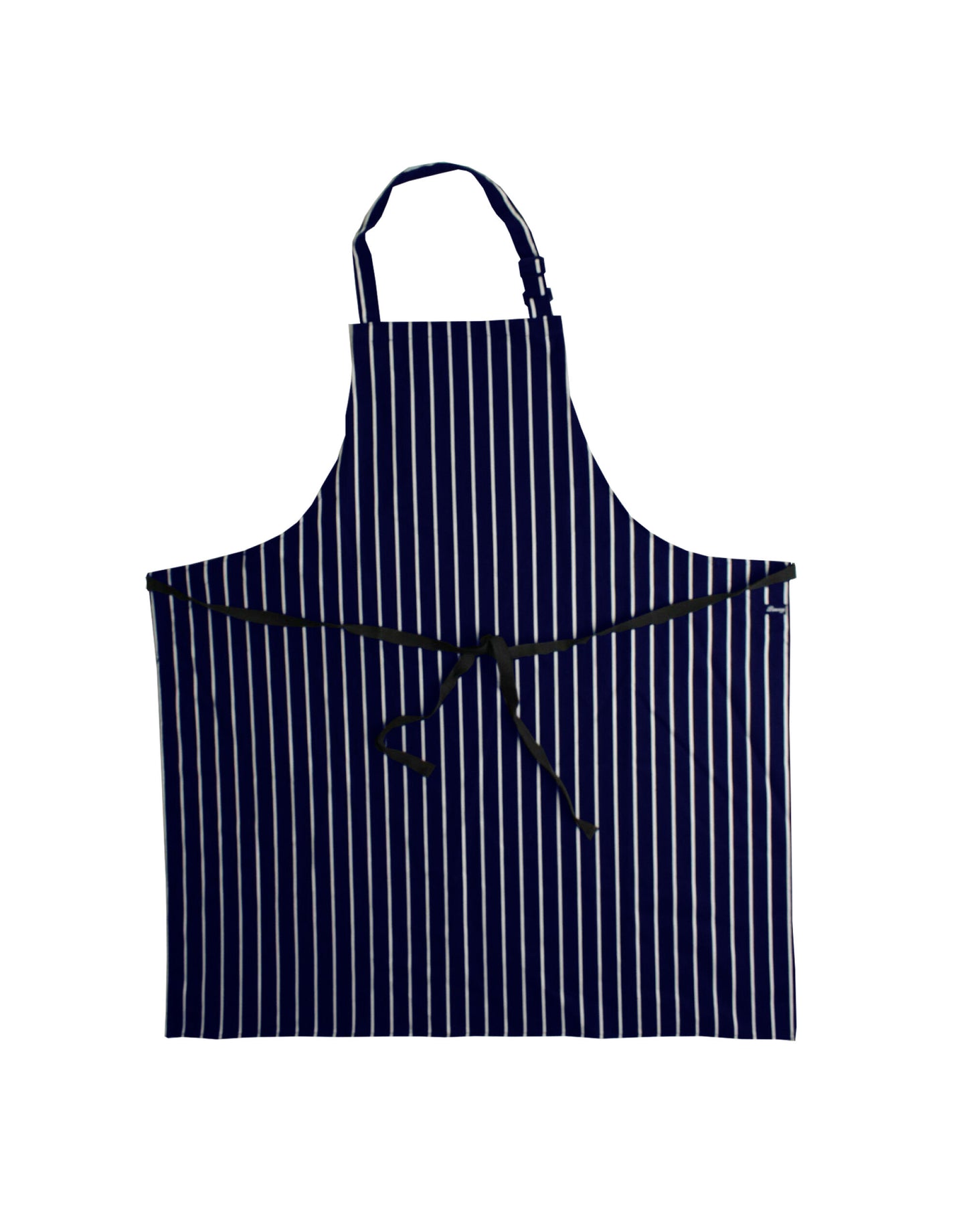 Large Cotton Striped Apron - Navy/White