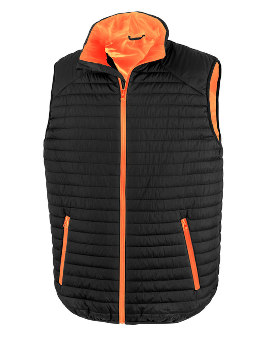 Thermoquilt Gilet - Black/Orange