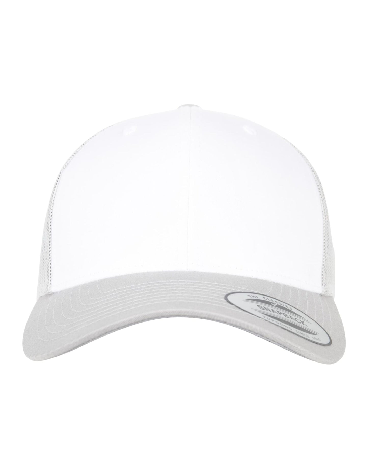 Retro Trucker Colored Front - Silver/White/Silver