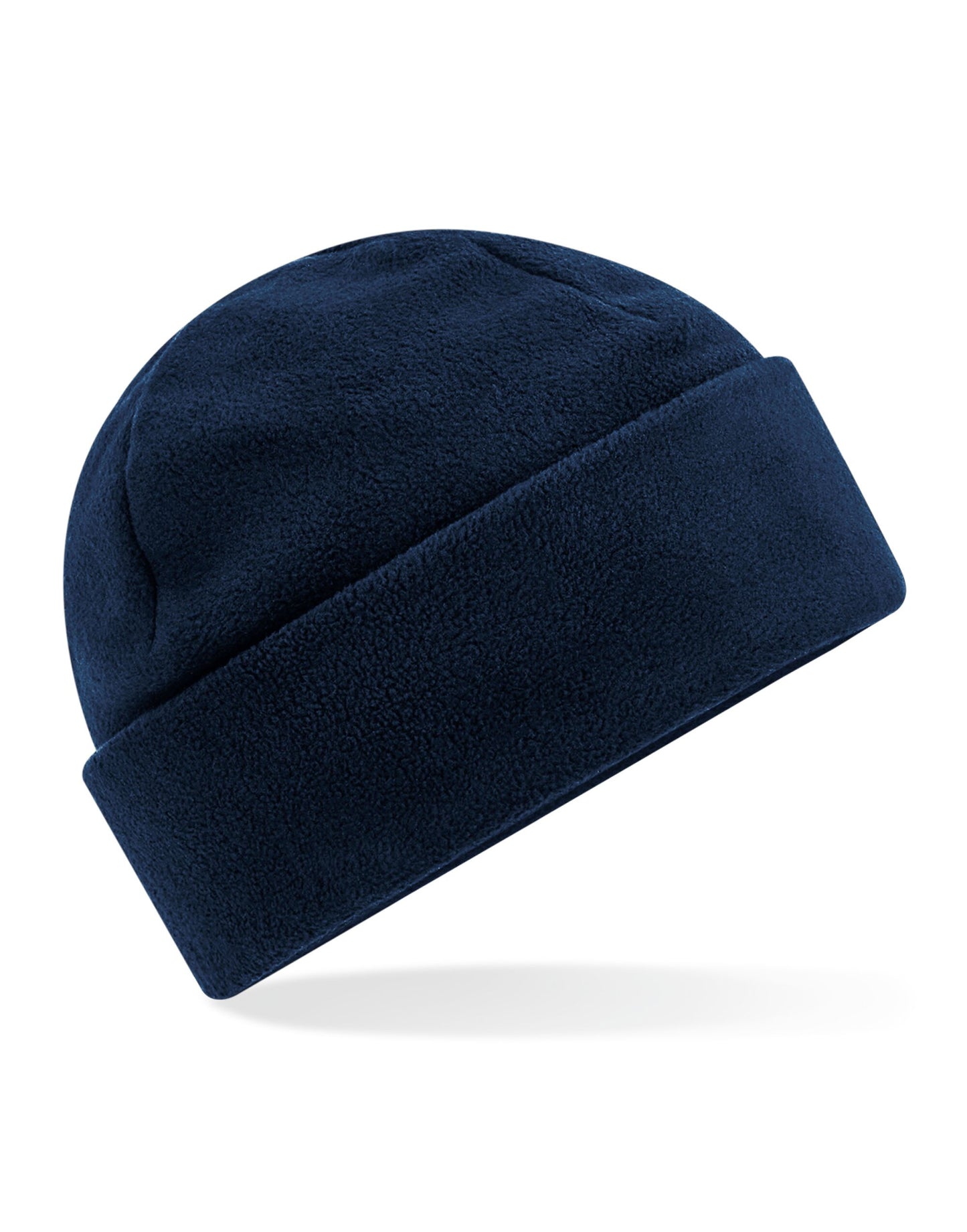Recycled Fleece Cuffed Beanie - French Navy