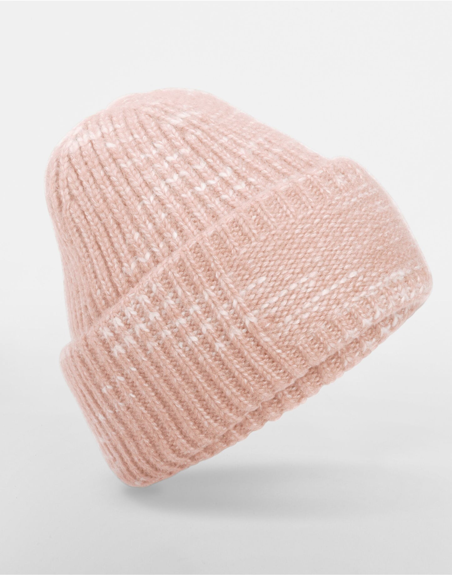 Chunky Knitted Patch Beanie - Strawberry Haze