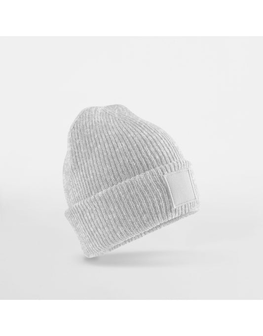 Kids Cuff Tonal Patch Beanie - Cloudy Grey