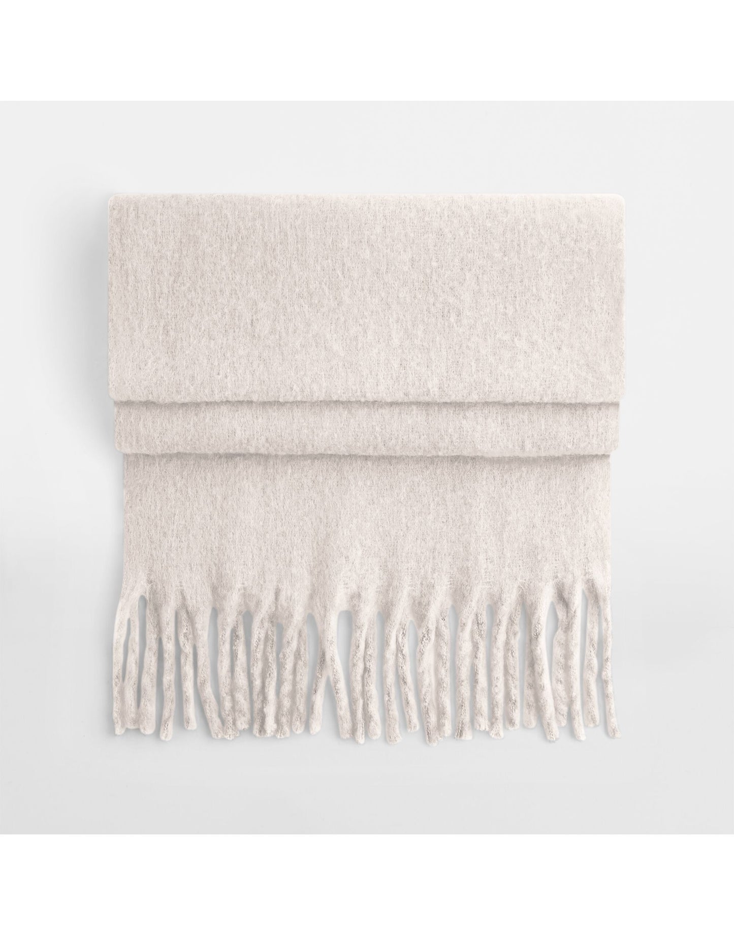 Fluffy Scarf - Natural Stone