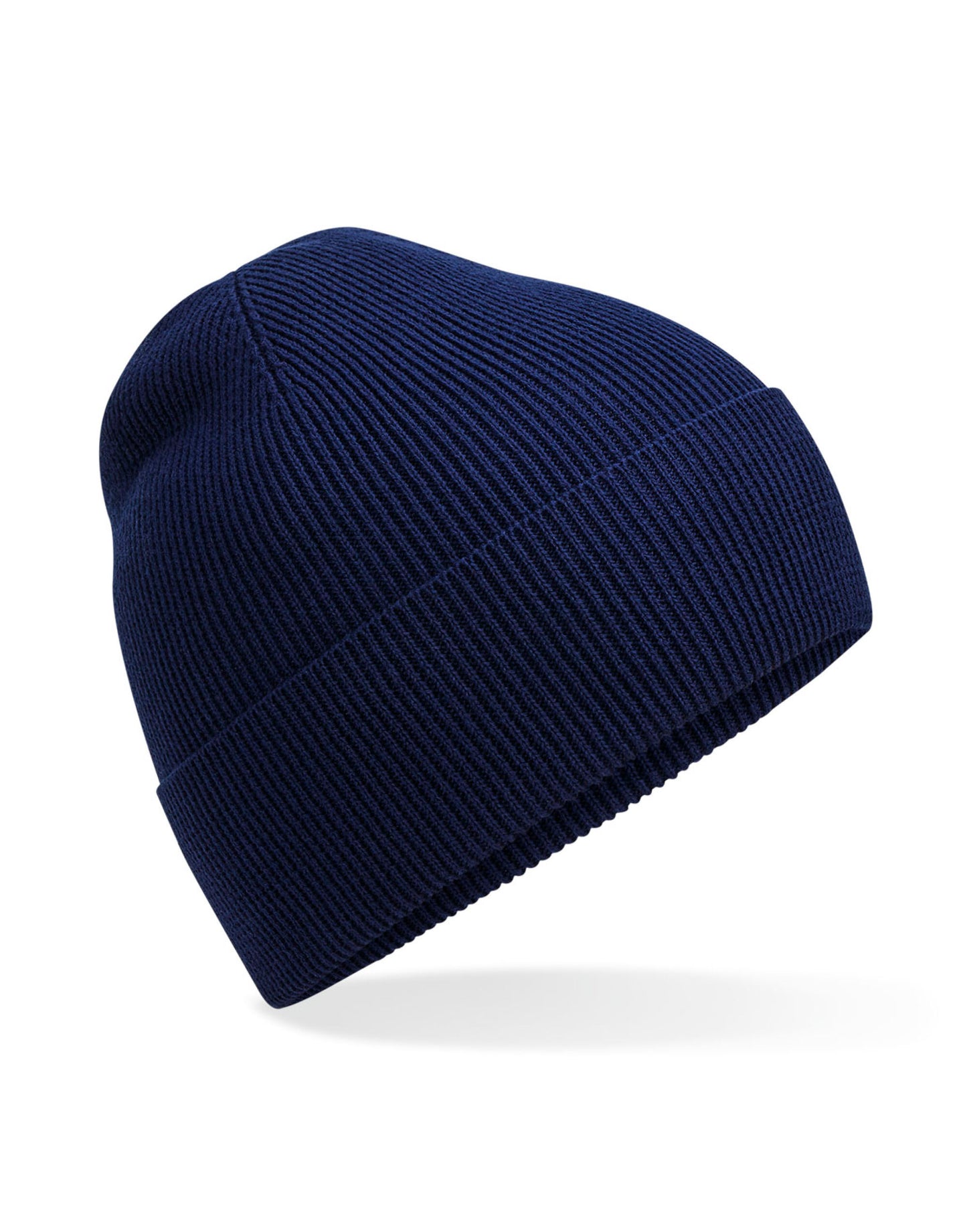 Organic Cotton Fine Knit Beanie - Oxford Navy