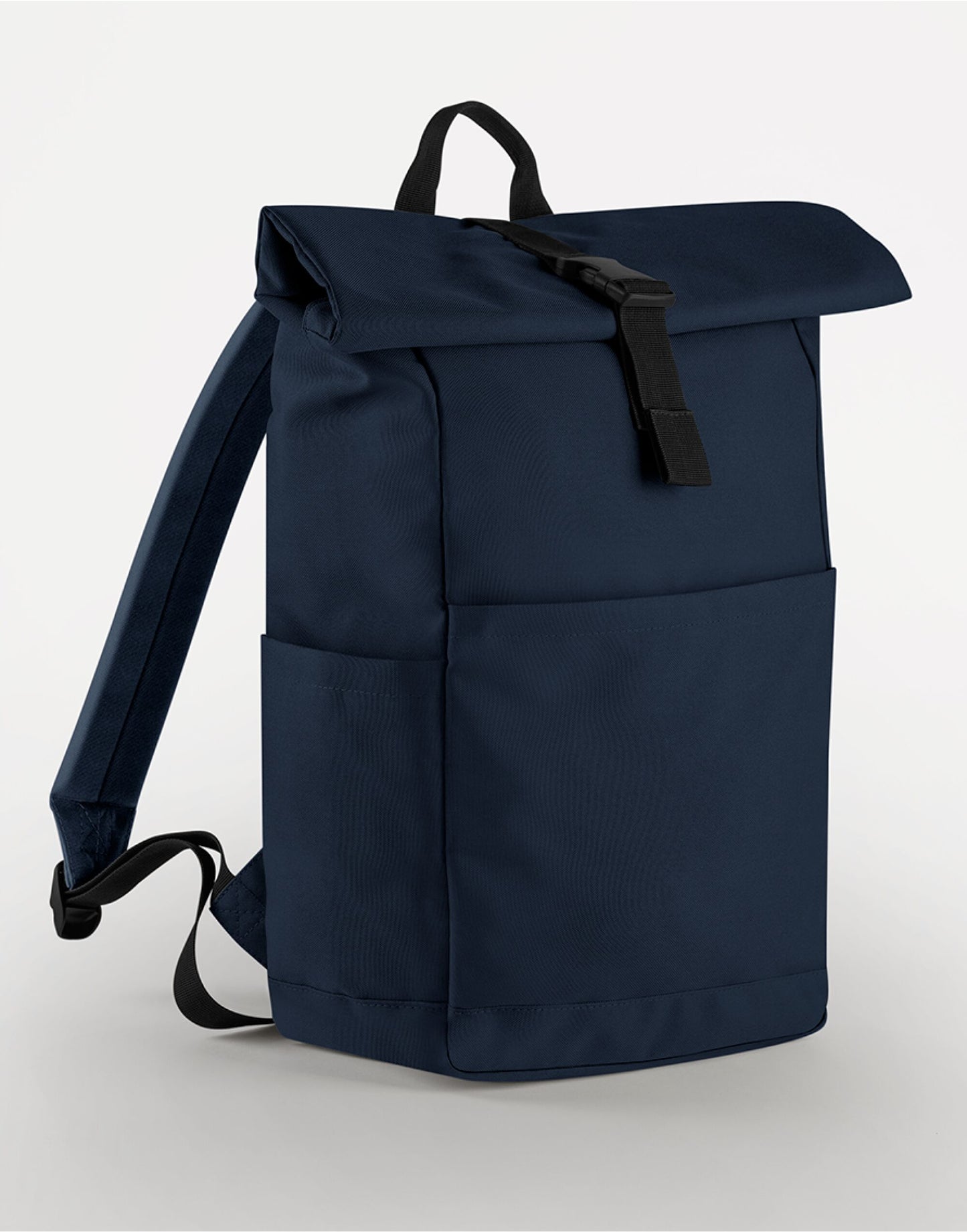 Premium Recycled Roll Top Backpack - Navy