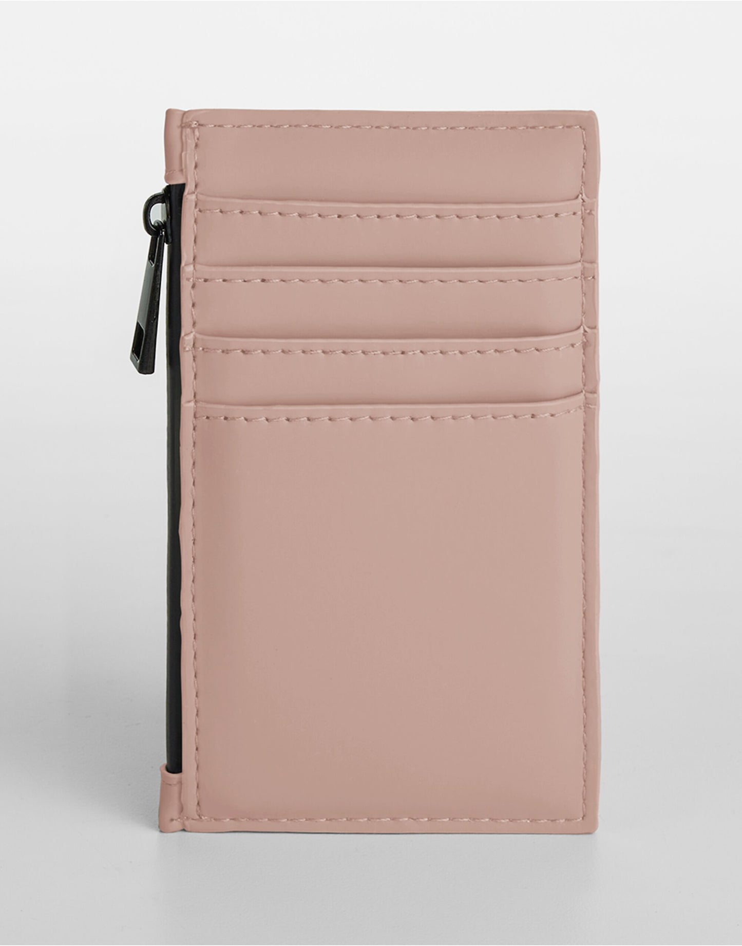 Matte PU Card Holder - Nude Pink