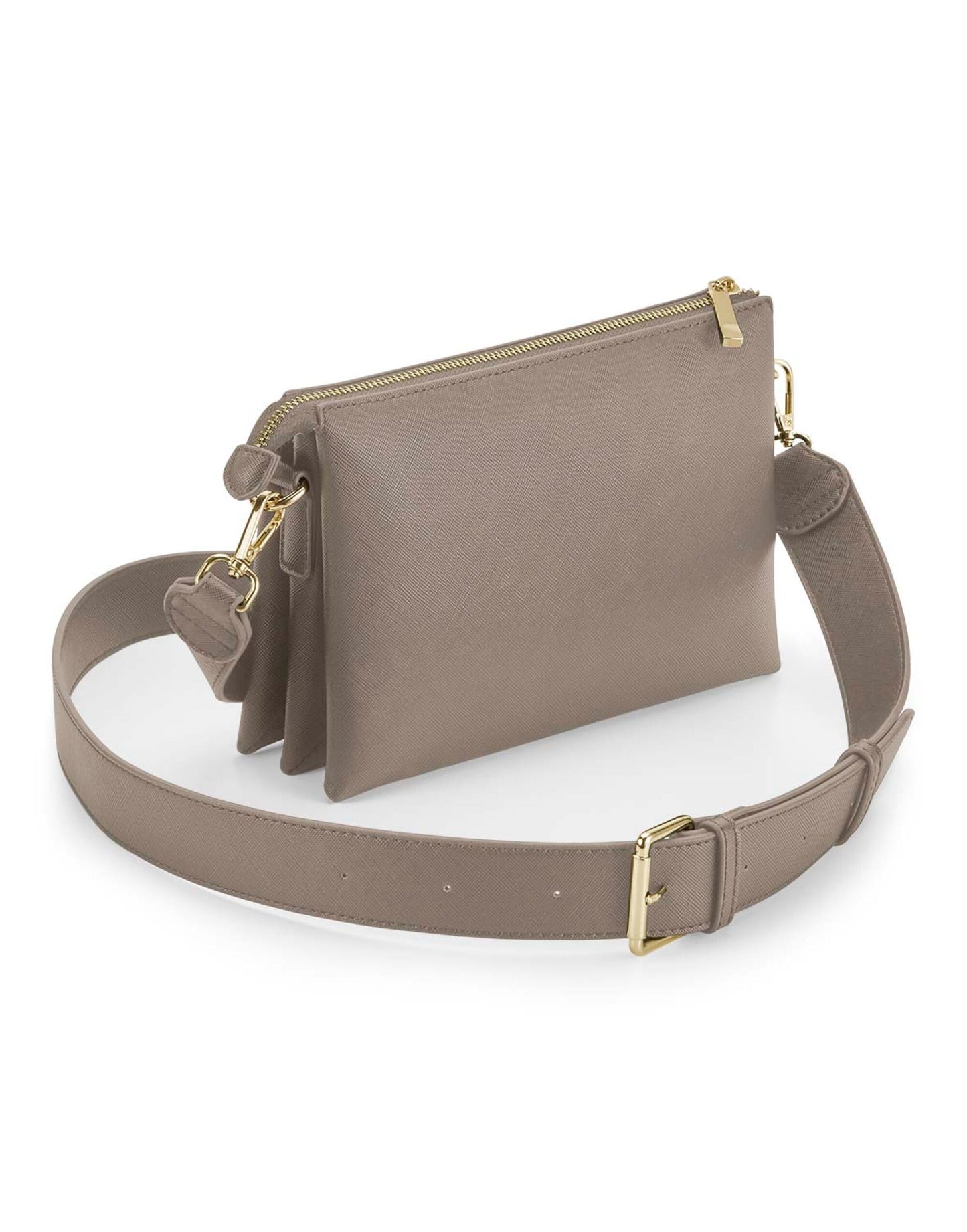 Boutique Soft Cross Body Bag - Taupe