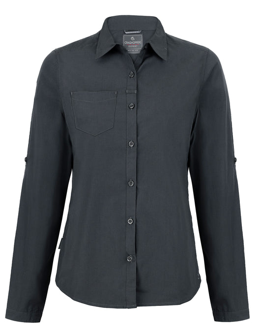Women's Kiwi Long Sleeved Shirt - Carbon Grey
