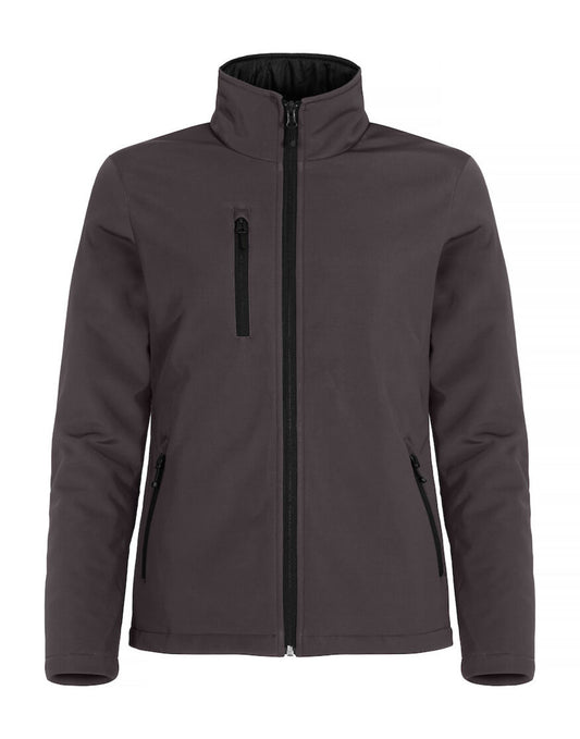 Ladies Padded Softshell - Dark Grey
