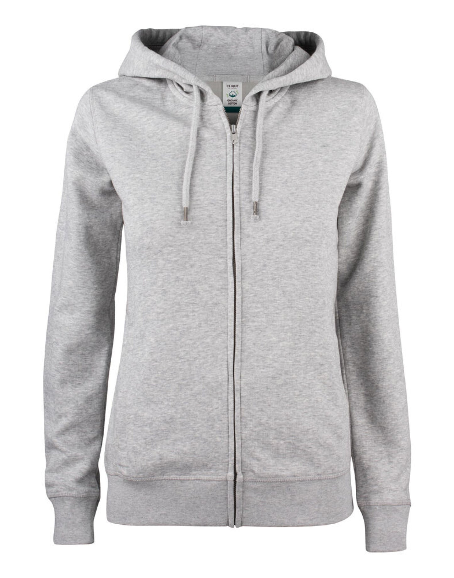 Ladies Premium OC Full Zip Hoody - Grey Melange