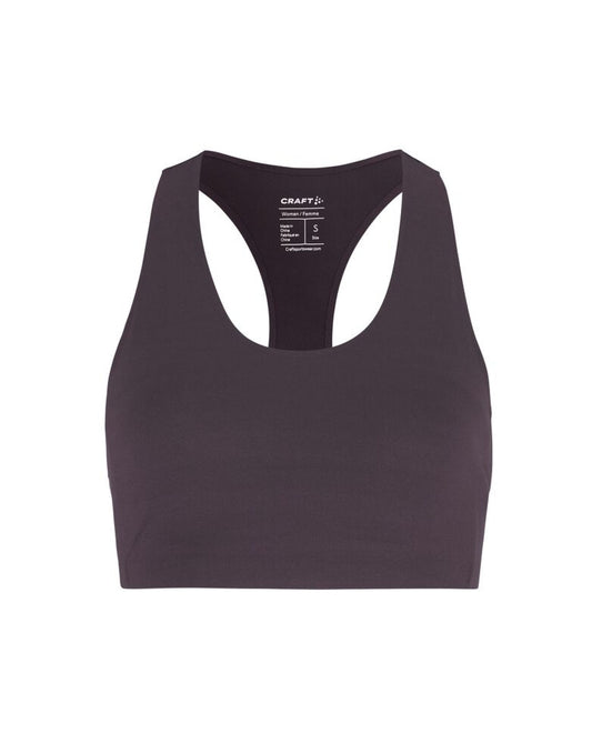 Collective Padded Sports Bra - Dark Plum