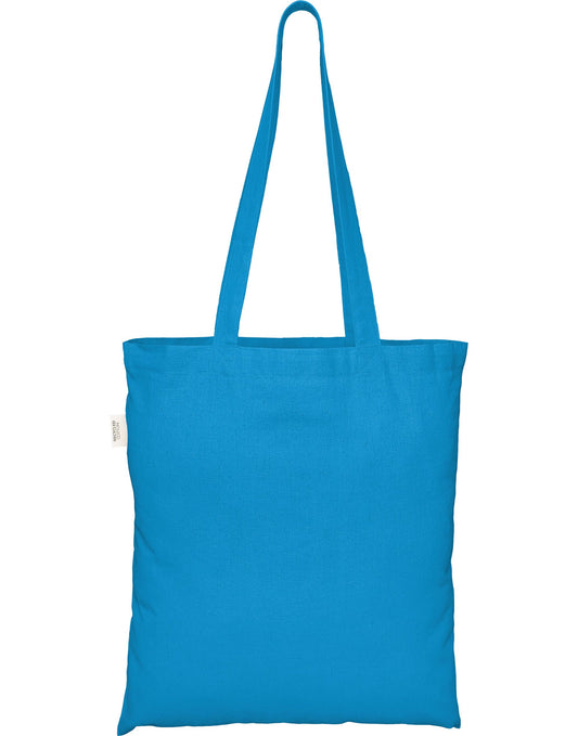 100% Recycled Cotton Tote Bag - Light Blue