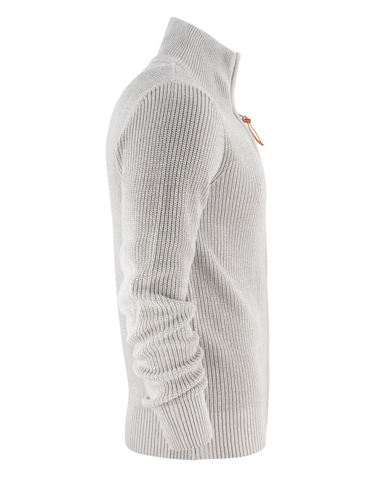 Brockway Knitted Cardigan - Grey Melange