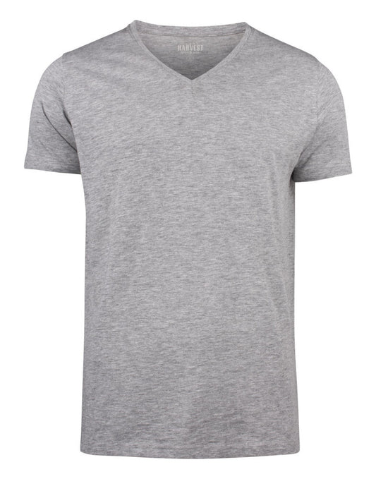 Whailford V-Neck T-Shirt - Grey Melange