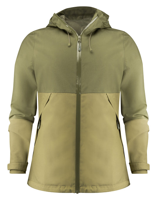 Ladies Northville Two-Tone Shell Jacket - Moss Green