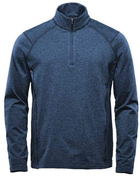 Men's Pure Earth Treeline Performance 1/4 Zip Pullover - Dark Navy Heather