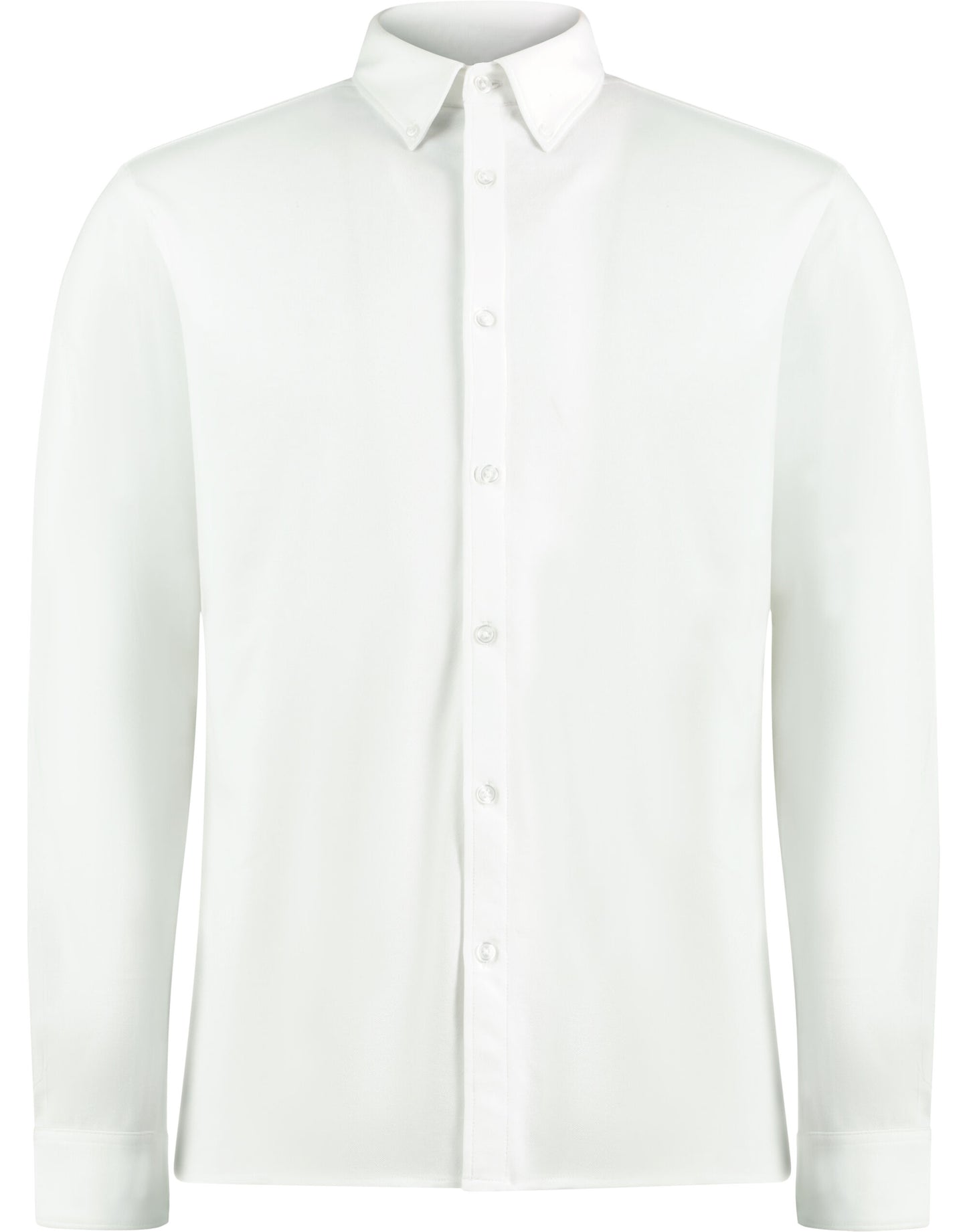 Tailored Fit Superwash 60 Pique Shirt (Long Sleeve) - White