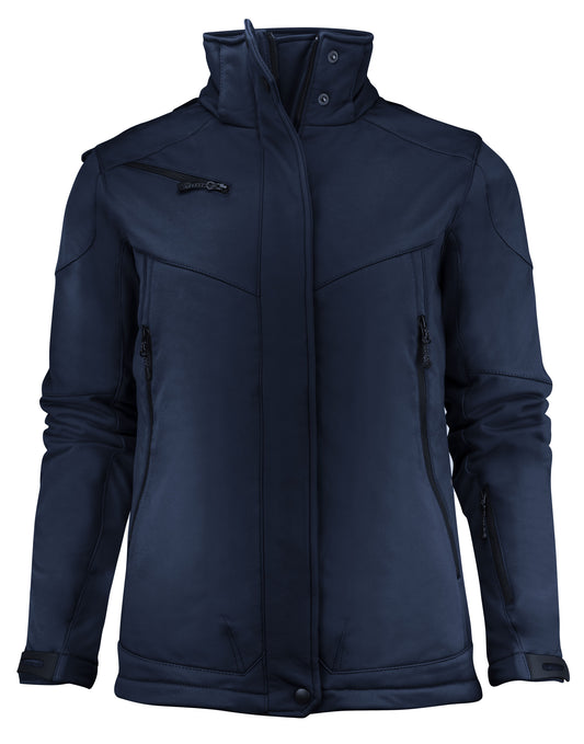 Ladies Skeleton Softshell Jacket - Dark Navy