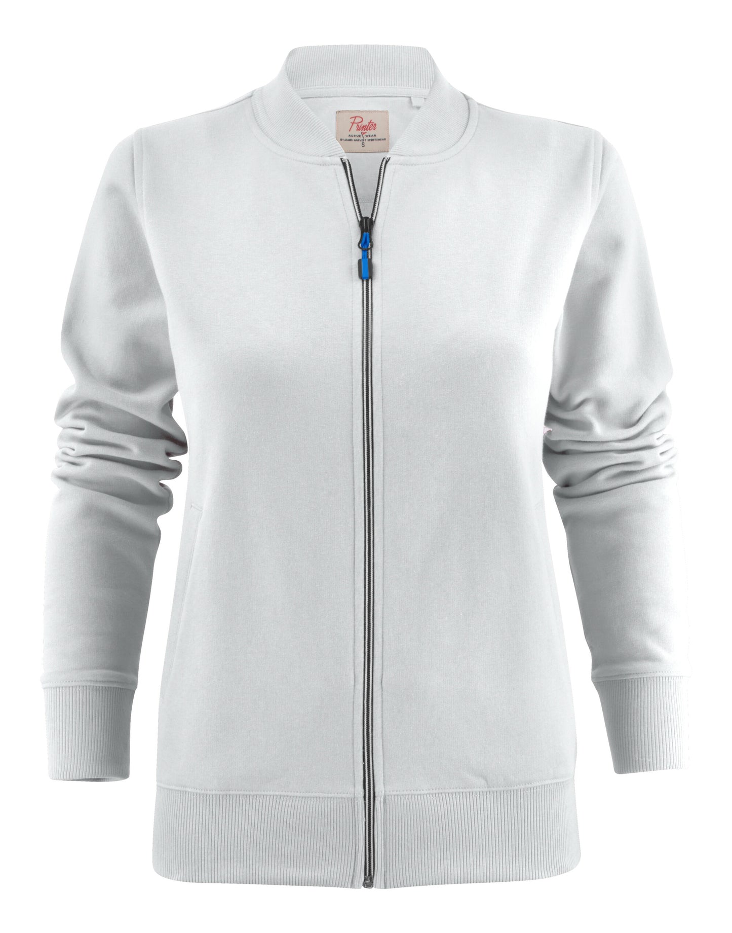 Ladies Javelin Full Zip Sweatshirt - White