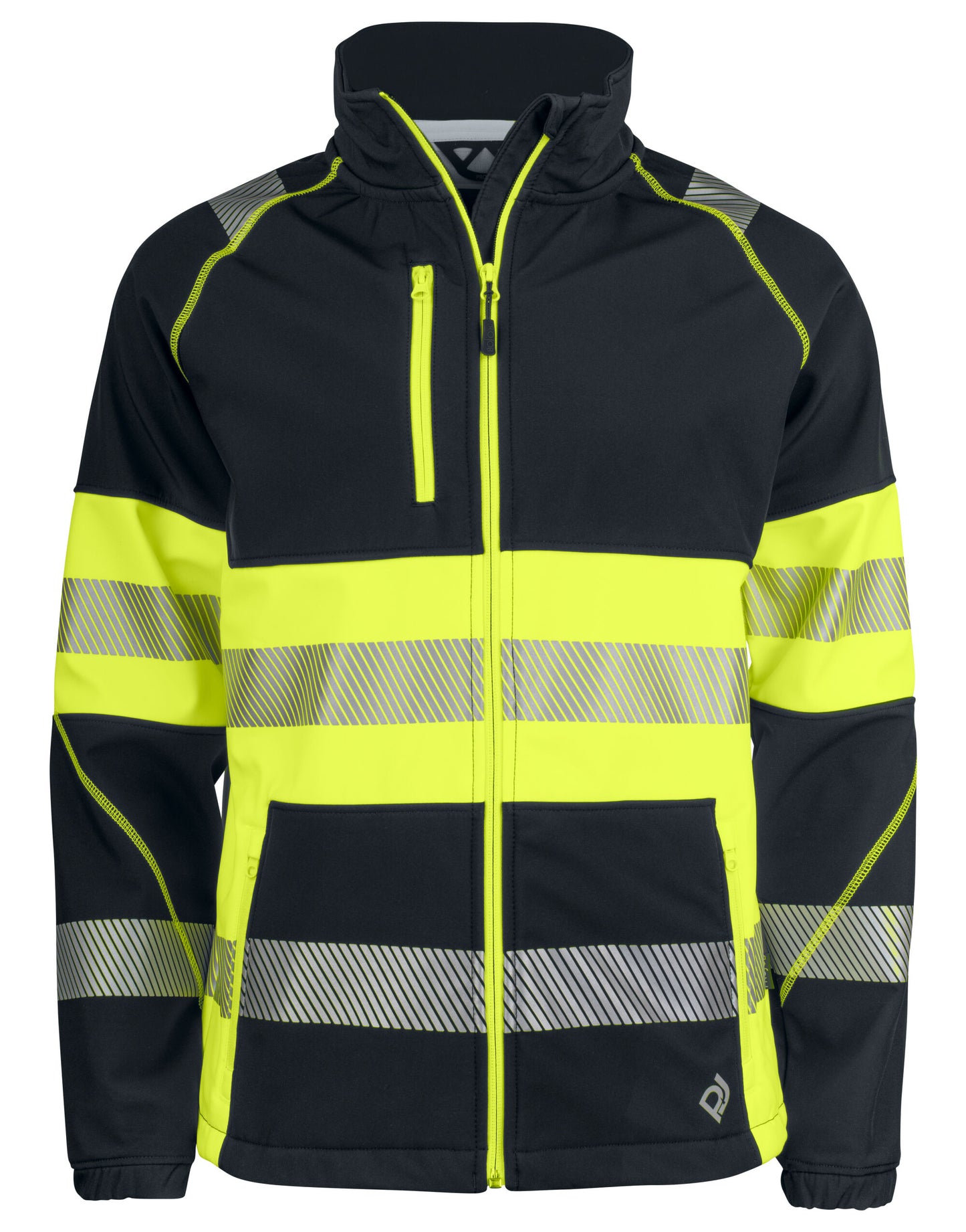 6443 Softshell Jacket EN ISO 20471 Class 1 - Yellow/Black