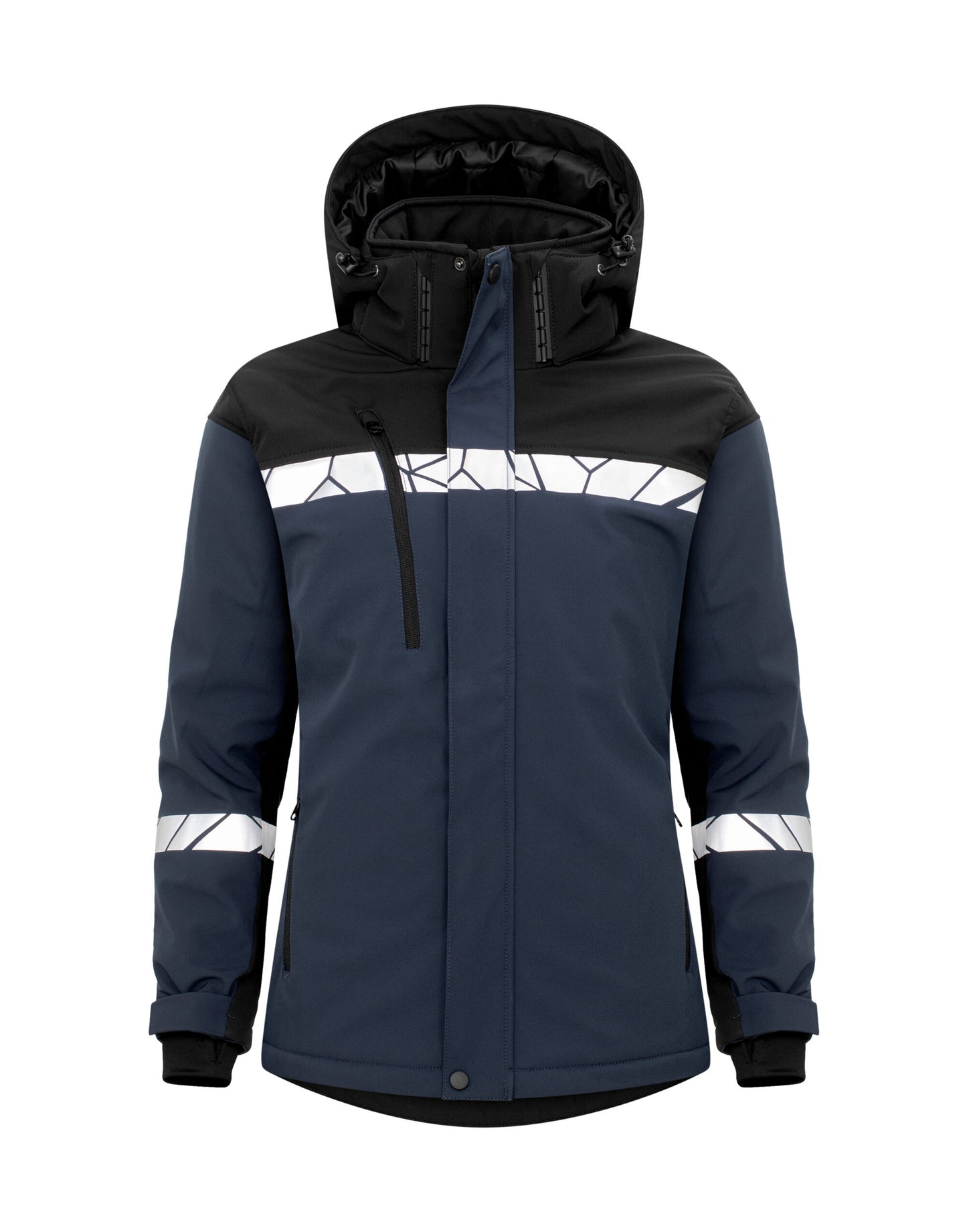 Progression 7418 Ladies Padded Softshell Jacket - Navy/Black