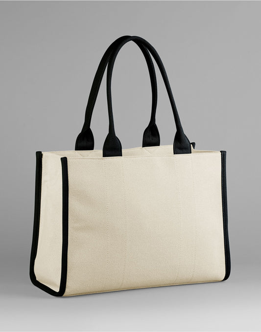 Puerto Large Tote - Natural/Black