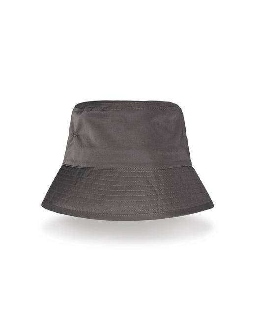 Recycled Bound Edge Bucket Hat - Grey