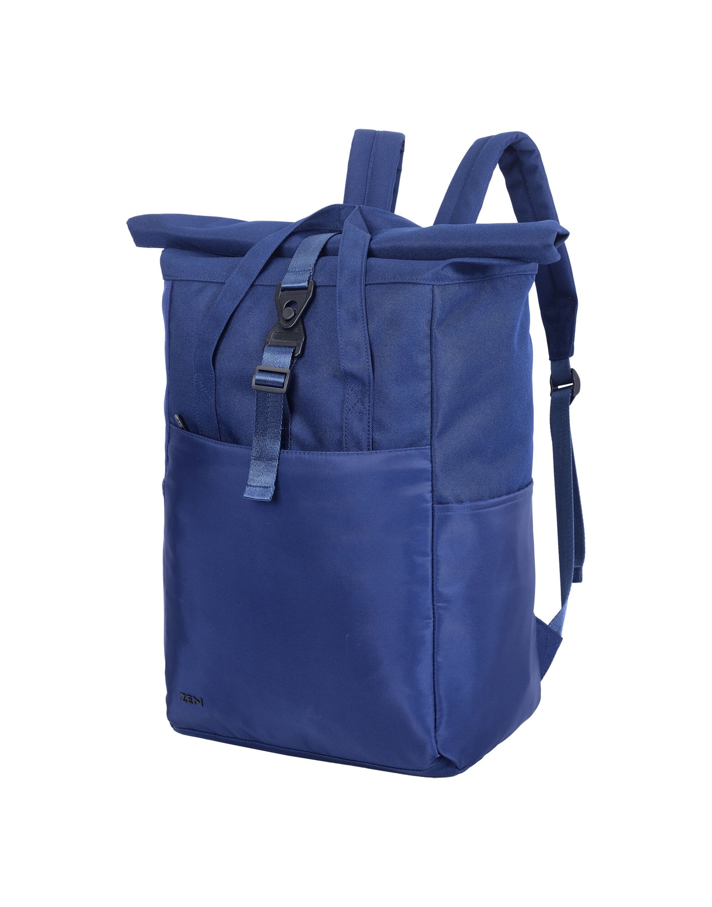 Ruby Roll-Top Laptop Backpack - Navy