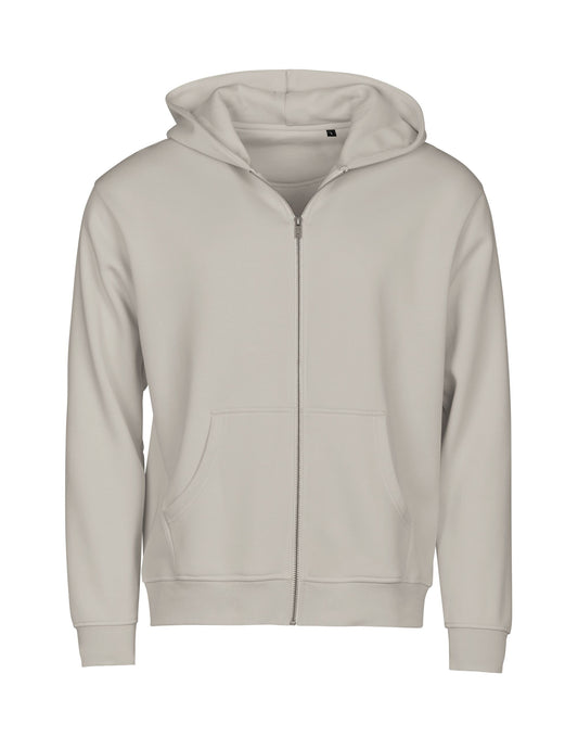 Unlabeled Hooded Full Zip Sweatshirt - Cement