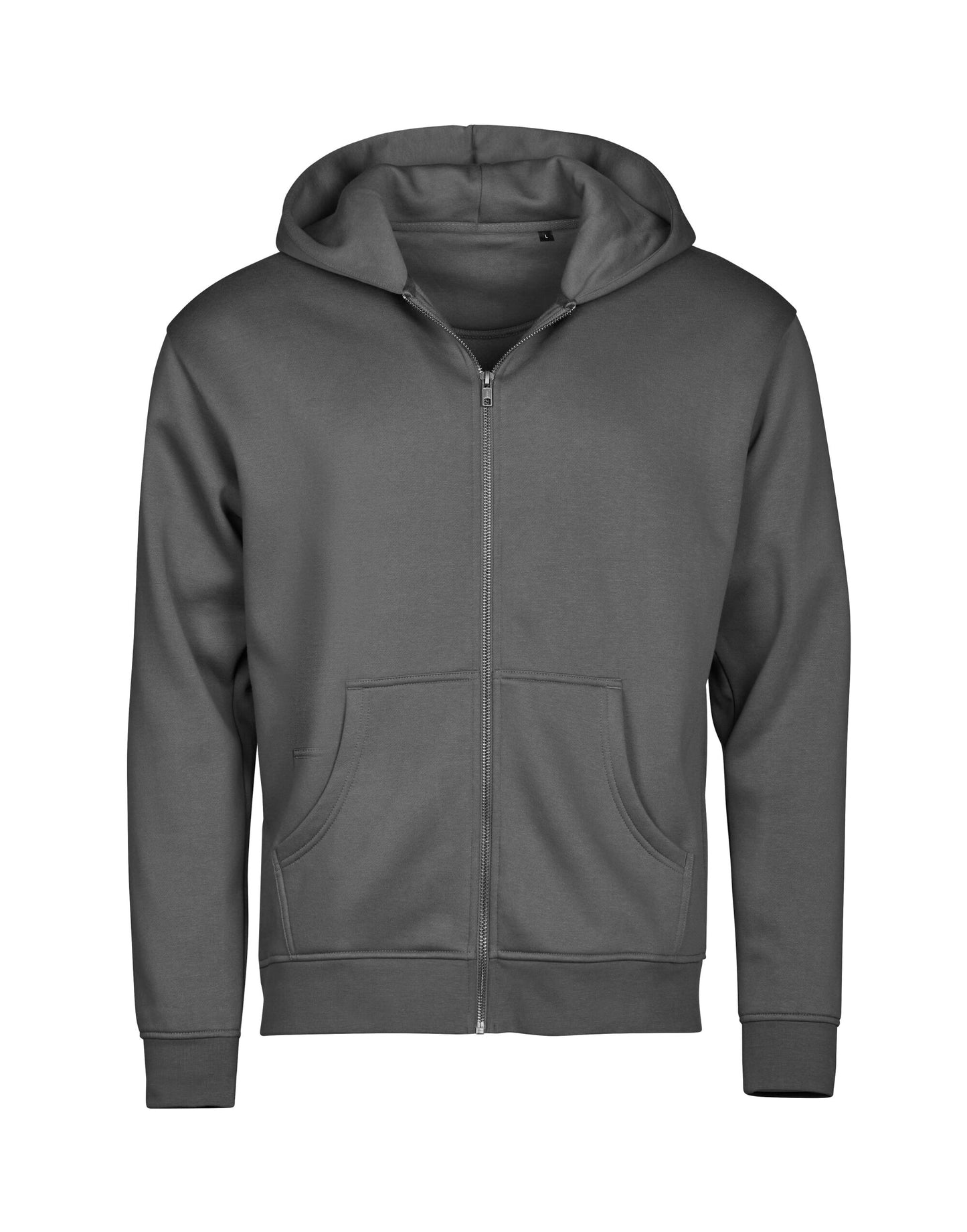 Unlabeled Hooded Full Zip Sweatshirt - Powder Grey