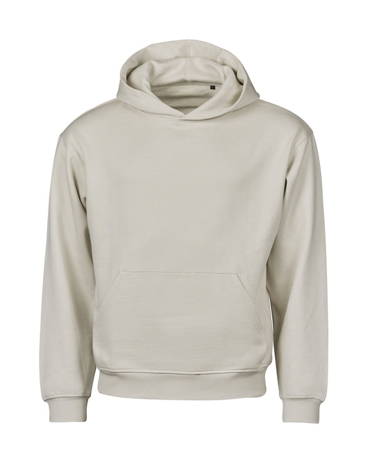 Unlabeled Heavy Loose Fit Hooded Sweatshirt - Cement