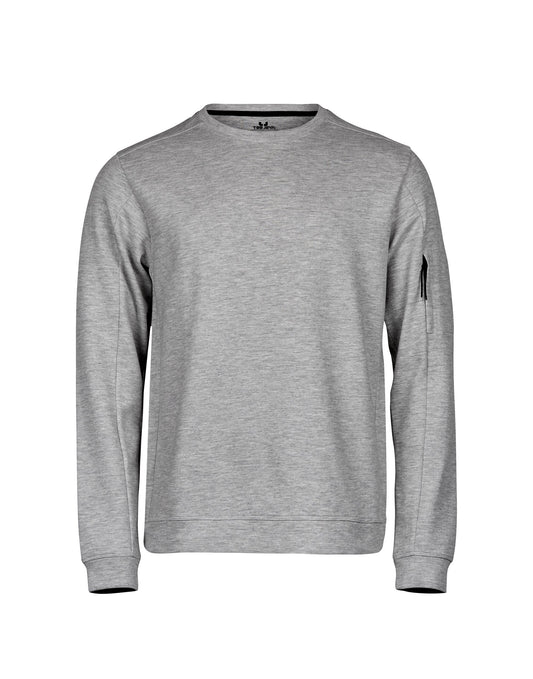 Athletic Crew Neck Sweat - Heather Grey