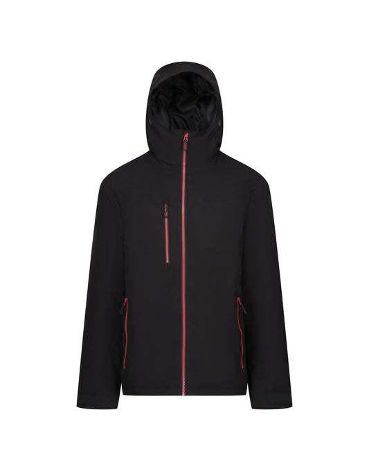 Mens Navigate Insulated Waterproof Jacket - Black/Classic Red