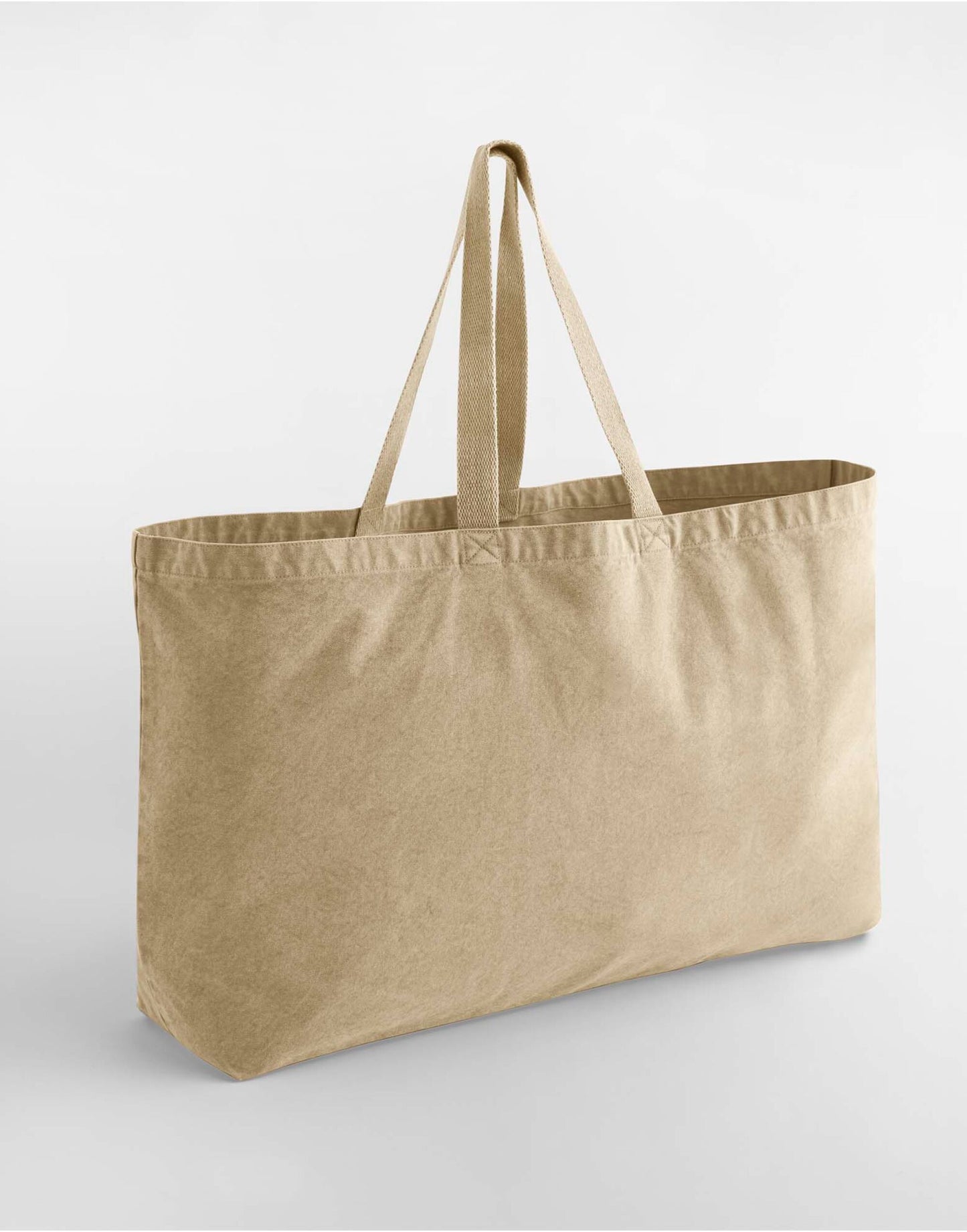 Garment Dyed Oversized Tote Bag - Vintage Sand