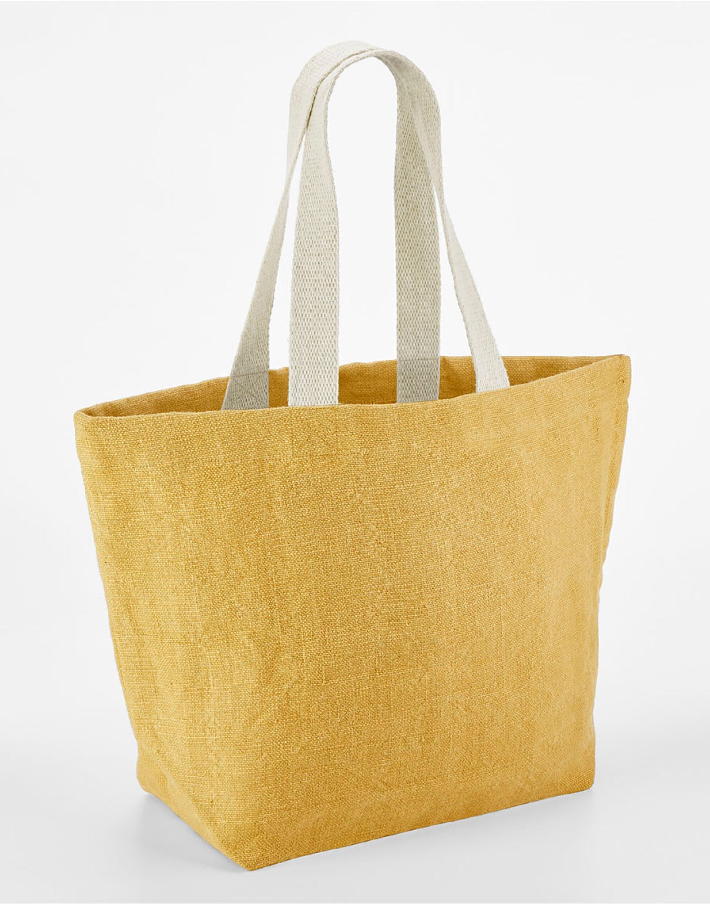 Soft Washed Jute Beach Bag - Saffron