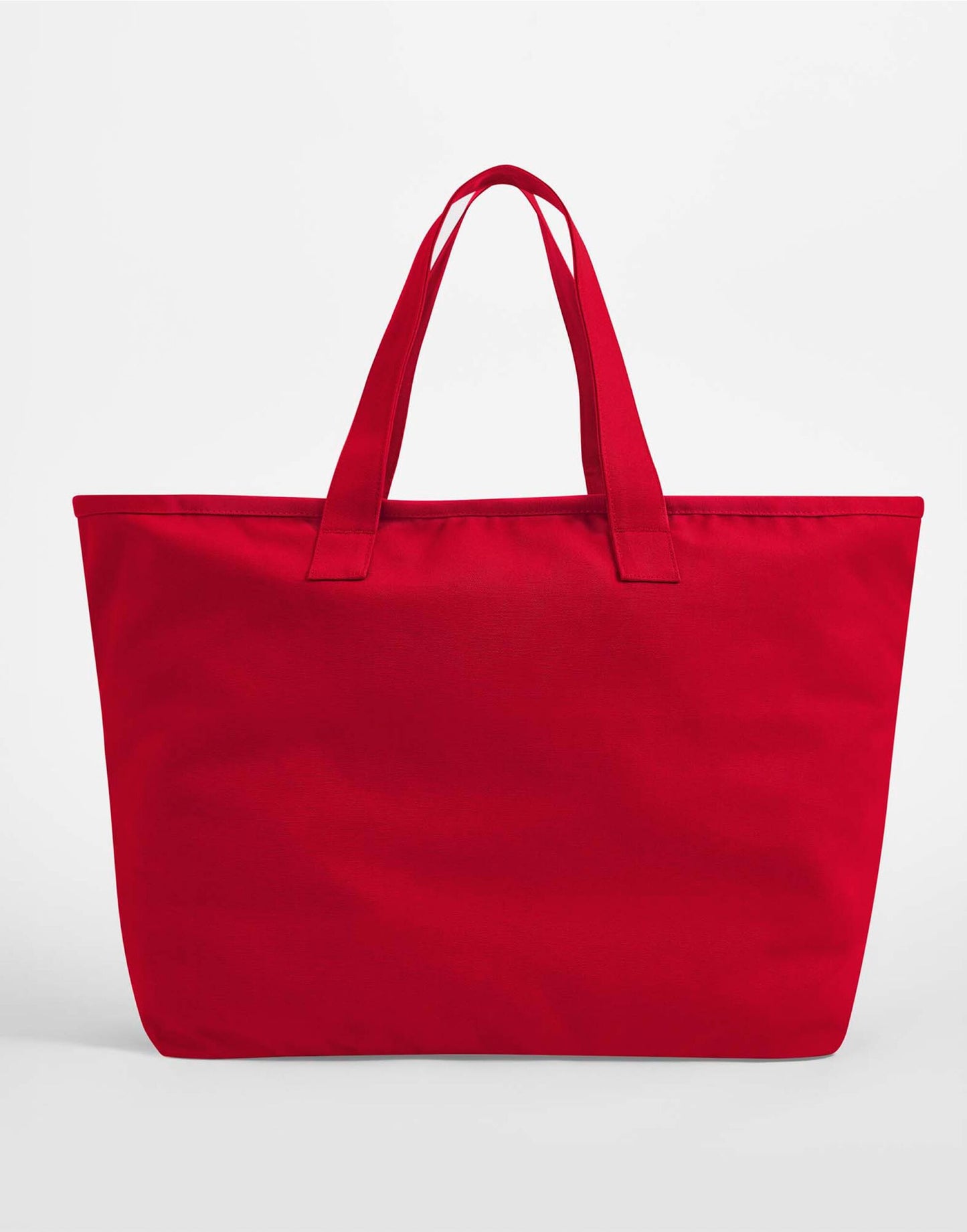 Oversized Heavy Duty Canvas Tote Bag - Scarlet Red