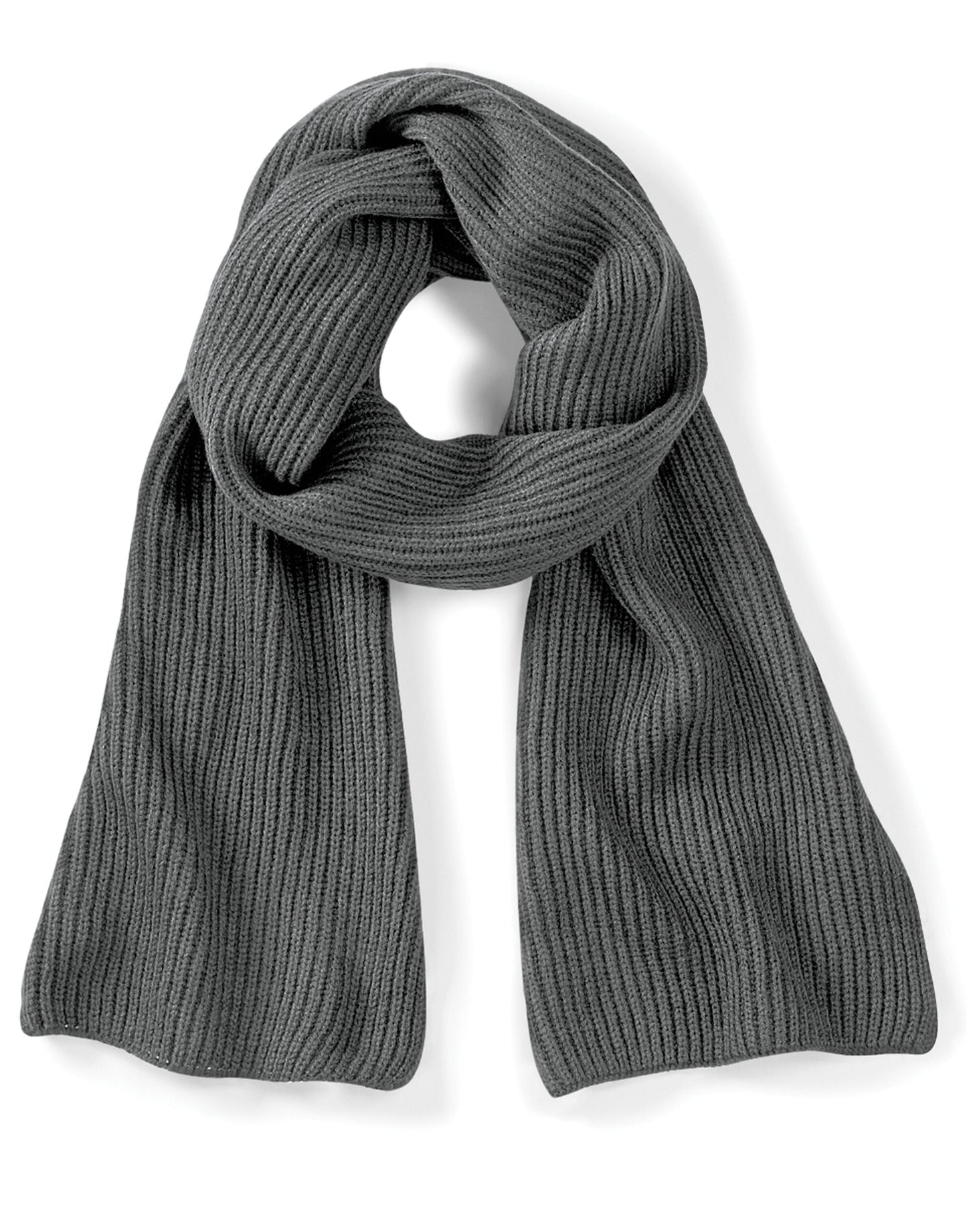 Metro Knitted Scarf - Smoke
